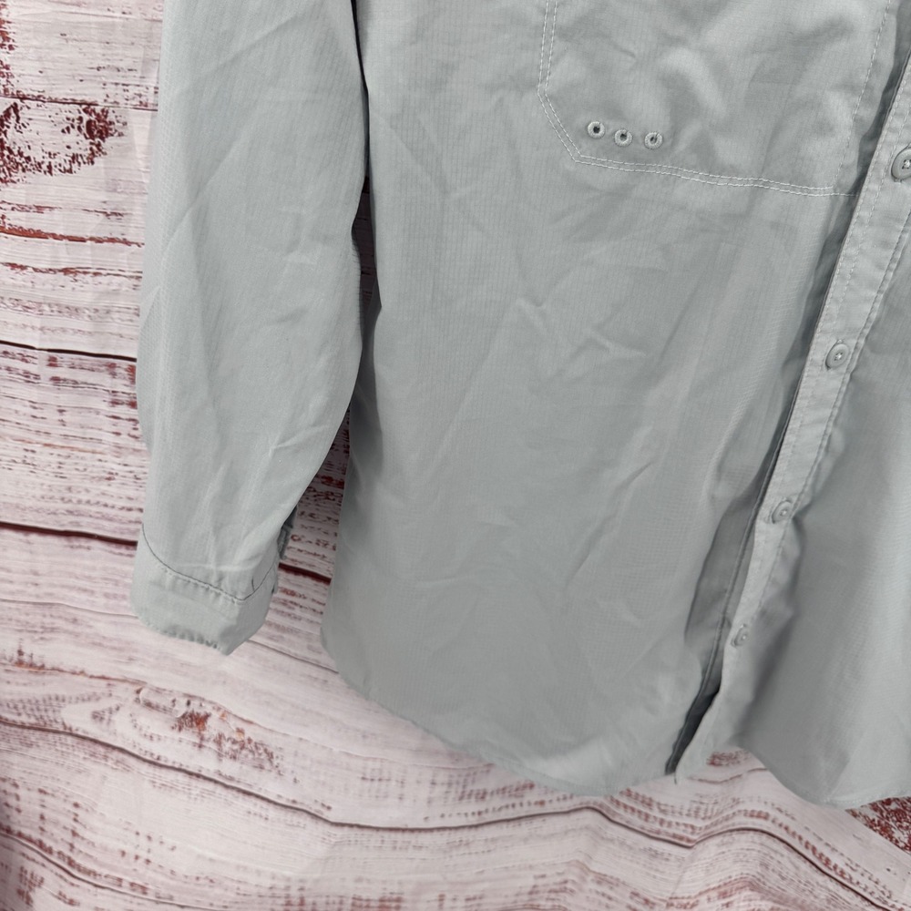 Columbia PFG Shirt Mens Small NC State Wolfpack Fishing Vented Grey UPF 40 - Picture 5 of 13